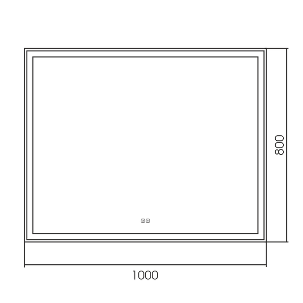 Зеркало Silver Mirrors Ливия 100x80 2.2 / LED-00003000