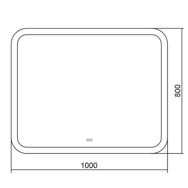 Зеркало Silver Mirrors Стив 100x80 2.2 / LED-00003014