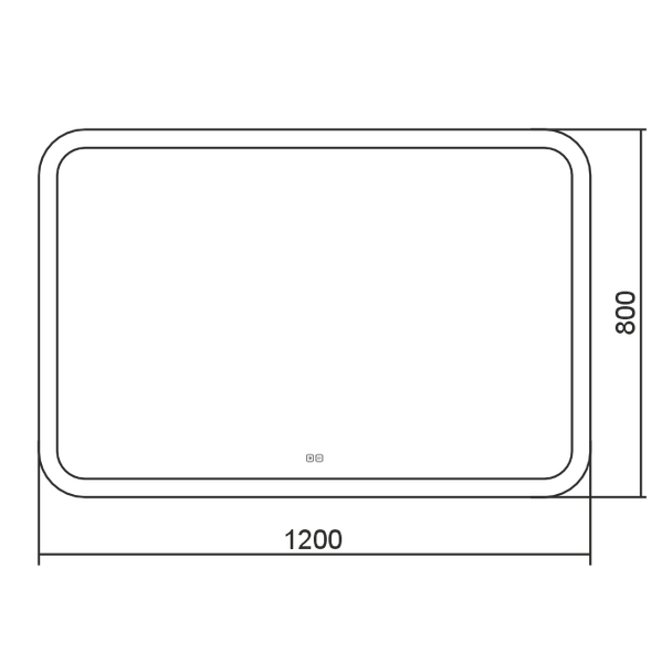Зеркало Silver Mirrors Стив 120x80 2.2 / LED-00003001