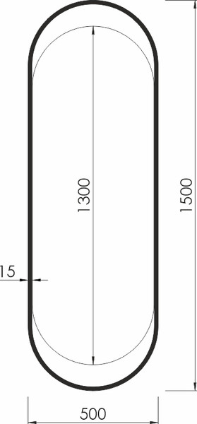 Зеркало Silver Mirrors Alba 50x150 / LED-00003082