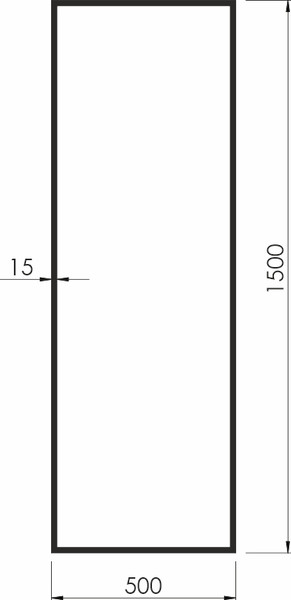 Зеркало Silver Mirrors Basis 50x150 / LED-00003079