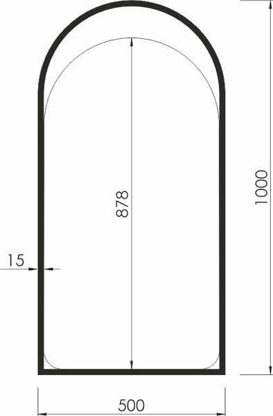 Зеркало Silver Mirrors Hanna 50x100 / LED-00003067