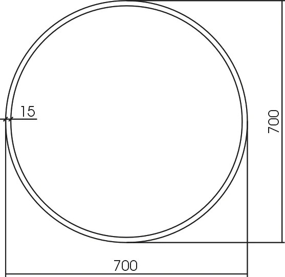 Зеркало Silver Mirrors Glory D700 / LED-00003073