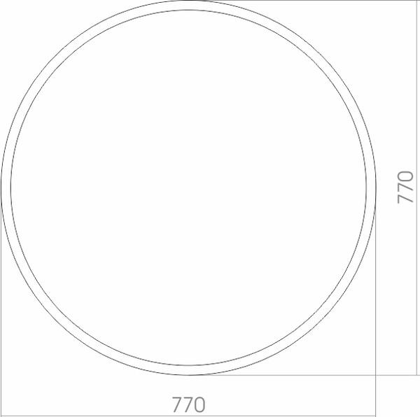 Зеркало Silver Mirrors Glory D800 / LED-00003068