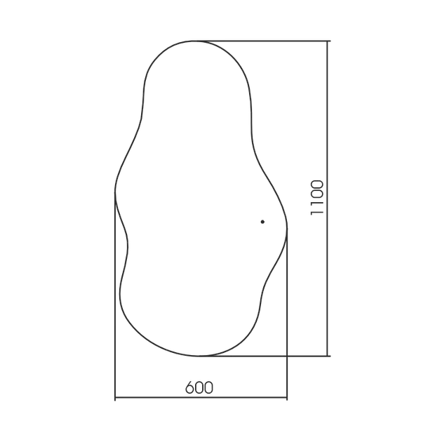 Зеркало Silver Mirrors Casper-ТХ 60x110 / LED-00003124