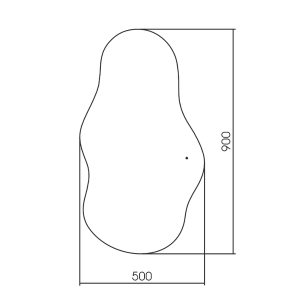 Зеркало Silver Mirrors Casper-ТХ 50x90 / LED-00003123