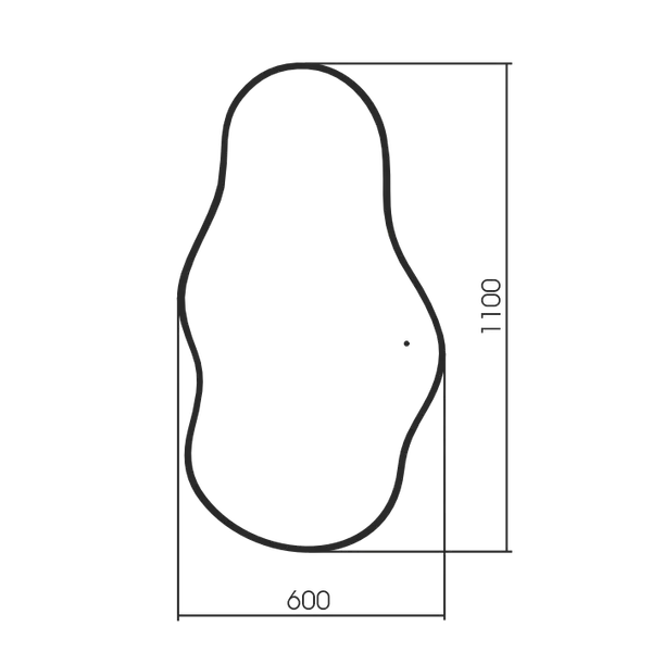 Зеркало Silver Mirrors Casper Gold-ТХ 60x110 / LED-00003118