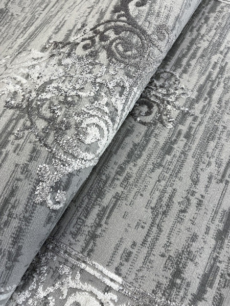 Ковер Sahan Alvita 7610A-S-D-GREY-GREY-OVAL K25
