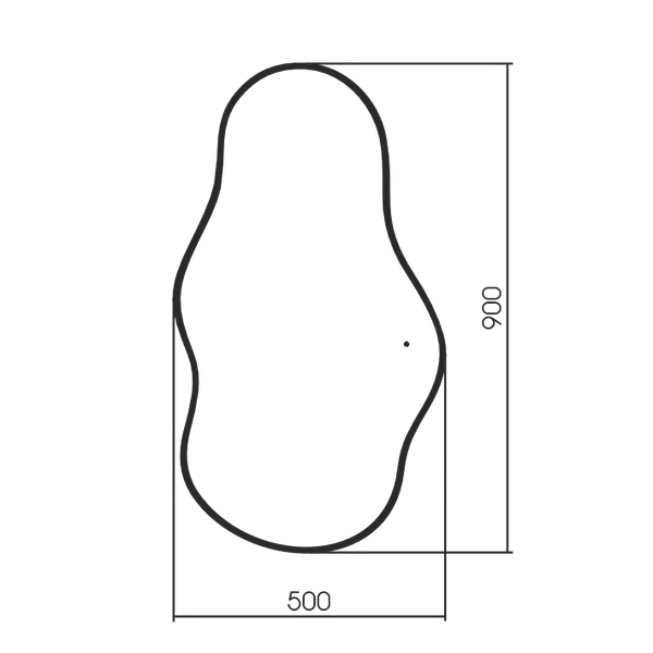 Зеркало Silver Mirrors Casper Gold-ТХ 50x90 / LED-00003111