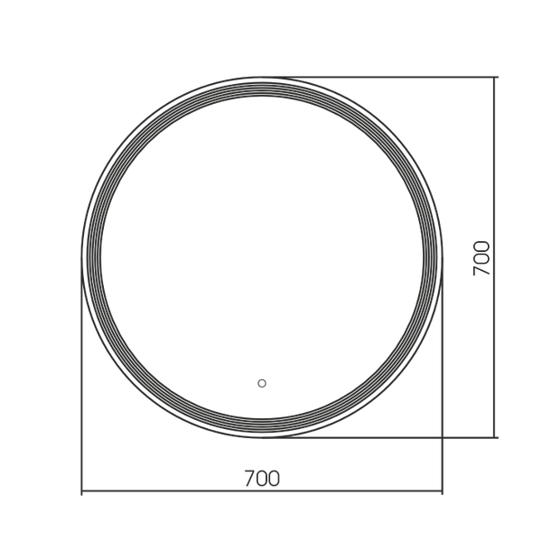 Зеркало Silver Mirrors Jimmy-S D700 / LED-00003115