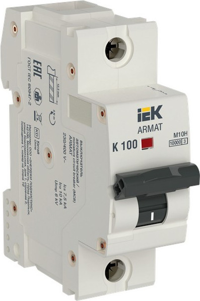 Выключатель автоматический IEK Armat AR-M10H-1-K100 - фото