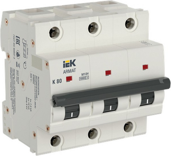 Выключатель автоматический IEK Armat AR-M10H-3-K080 - фото