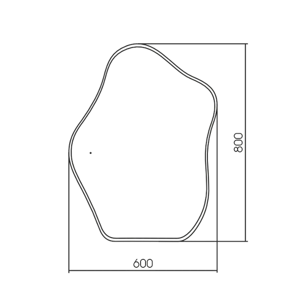 Зеркало Silver Mirrors Wendy-ТХ 60x80 / LED-00003129