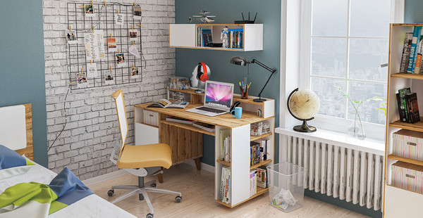 Письменный стол ELVA Нодо NEM01SP-1D-1400/630/920 (01)