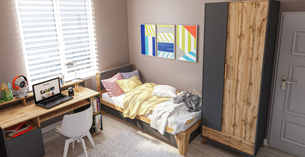 Шкаф ELVA Нодо NEM01HP-2D1S-800/620/2000 (02)