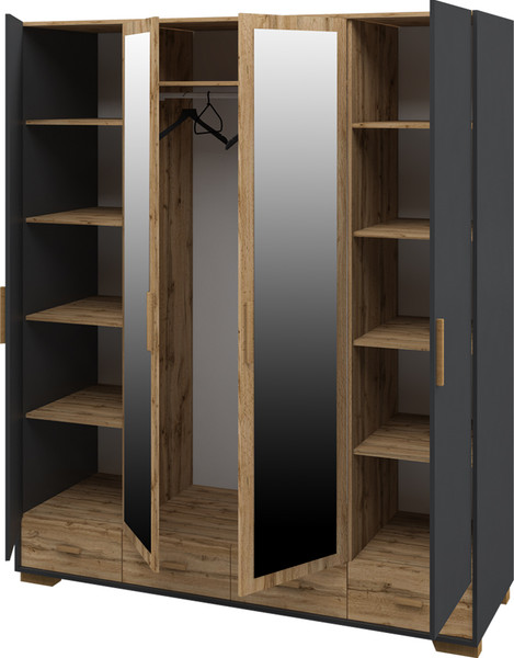 Шкаф ELVA Нодо NEM01HP-2D2Z4S-1890/620/2200 (02)