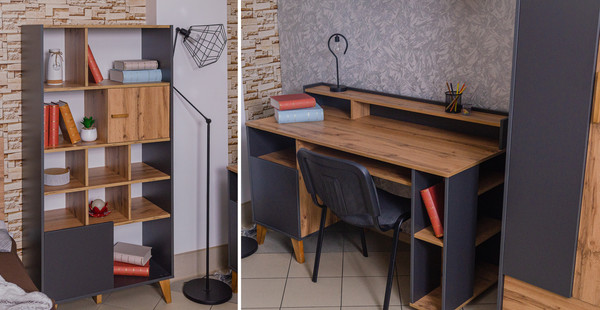 Стеллаж ELVA Нодо NEM01HS-2D-810/400/1640 (02)