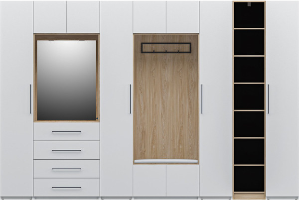 Шкаф-пенал ELVA Брис NEM02HS-1D-400/580/2400 (11)