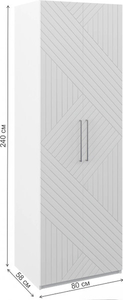 Шкаф ELVA Брис NEM02HP-2D-800/580/2400 (12)