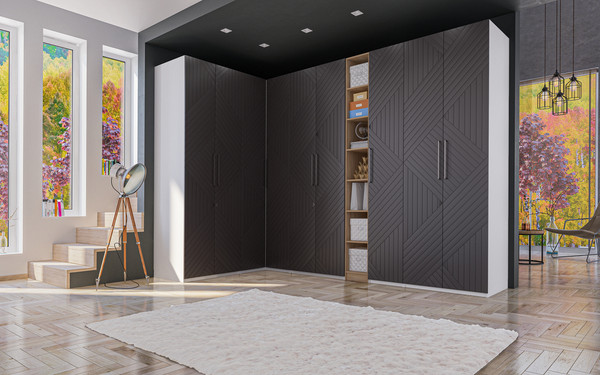 Шкаф ELVA Брис NEM02HС-2D-1000/1000/2400 (09)