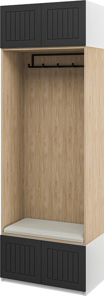 Секция в прихожую ELVA Брис NEM02HS-4D-800/450/2400 (19) - фото