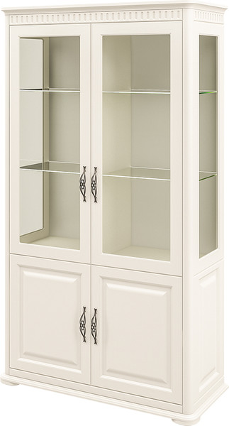 Шкаф с витриной ELVA Лазаро NEM03HS-2D2V-1140/480/2000 (27) - фото