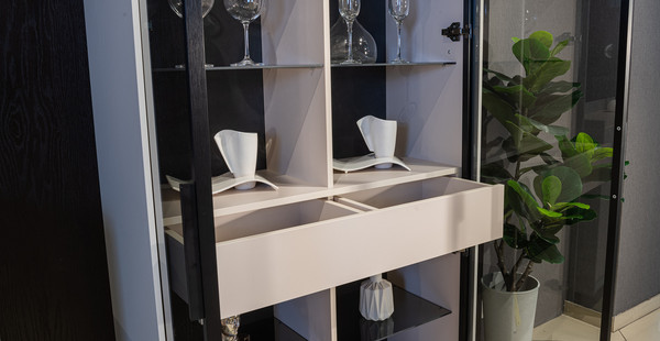 Шкаф с витриной ELVA Эссен NEM04HS-2V1S-930/400/1310 (30)