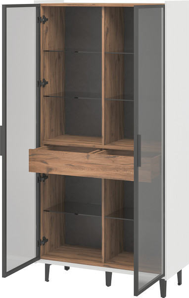 Шкаф с витриной ELVA Эссен NEM04HS-2V1S-930/400/1840 (31)