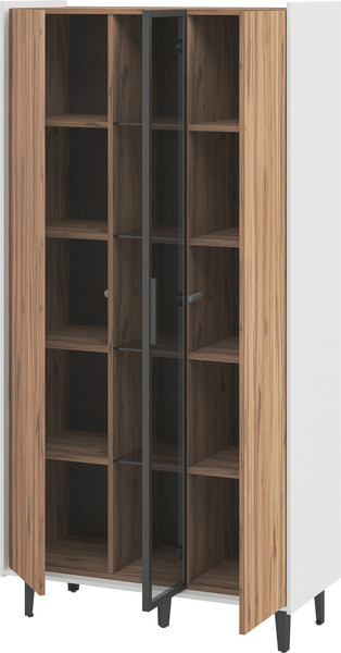 Шкаф с витриной ELVA Эссен NEM04HS-2D1V-930/400/1840 (31)