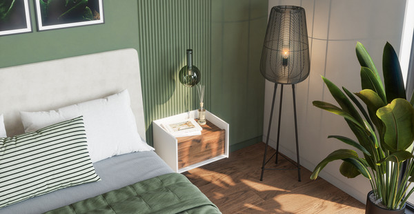 Прикроватная тумба ELVA Эссен NEM04T-1S-450/360/280 (31)