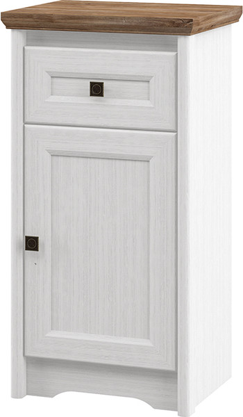 Тумба ELVA Вилла NEM07T-1D1S-500/380/950 (04) (белый/дуб стирлинг) - фото