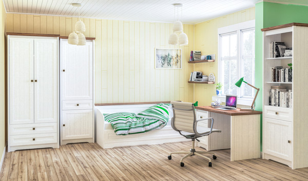 Письменный стол ELVA Вилла NEM07SP-1D1S-1200/600/760 (04)