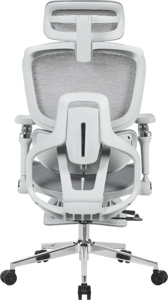 Кресло офисное TopChairs Prodigy с оттоманкой (серый)