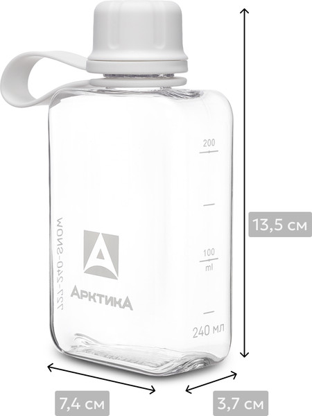 Бутылка для воды Арктика 727-240-SNOW