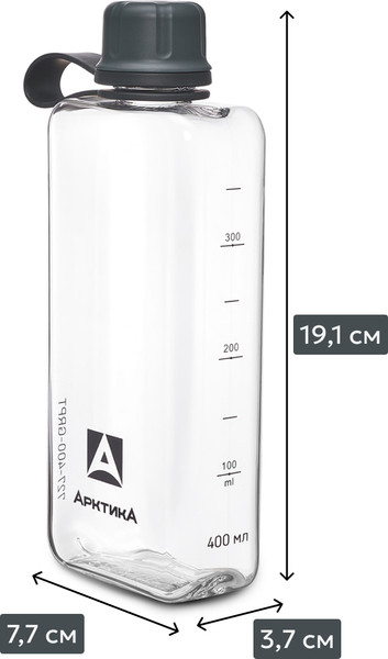 Бутылка для воды Арктика 727-400-GRPT