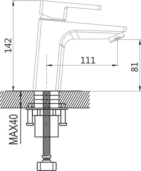Смеситель Shevanik S8201T
