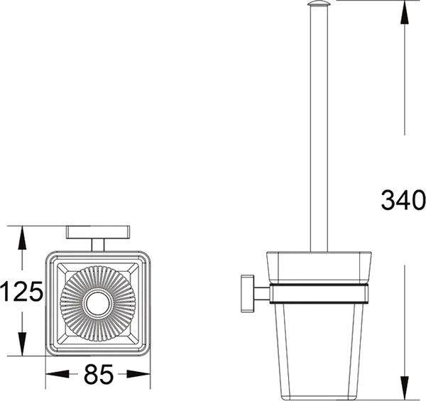 Ершик для унитаза Shevanik SG5600H