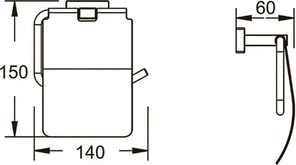 Держатель для туалетной бумаги Shevanik SG5605H