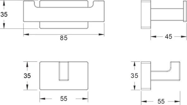 Крючок для ванной Shevanik SG5621T