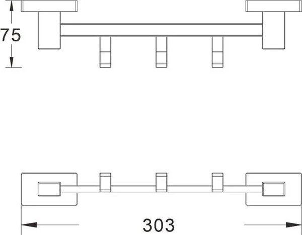 Крючок для ванной Shevanik SG5631G