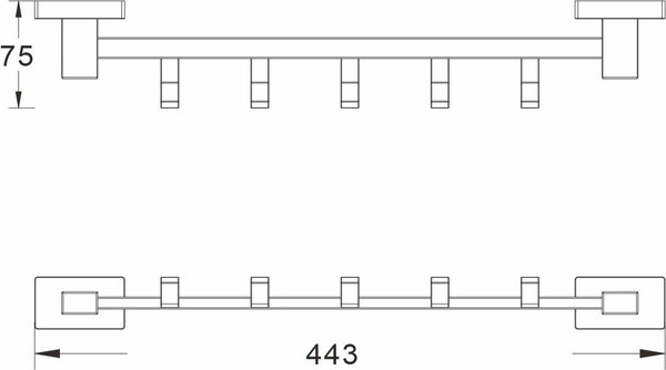 Крючок для ванной Shevanik SG5651T