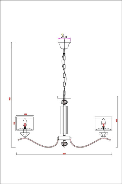 Люстра Arte Lamp A4091LM-8CC