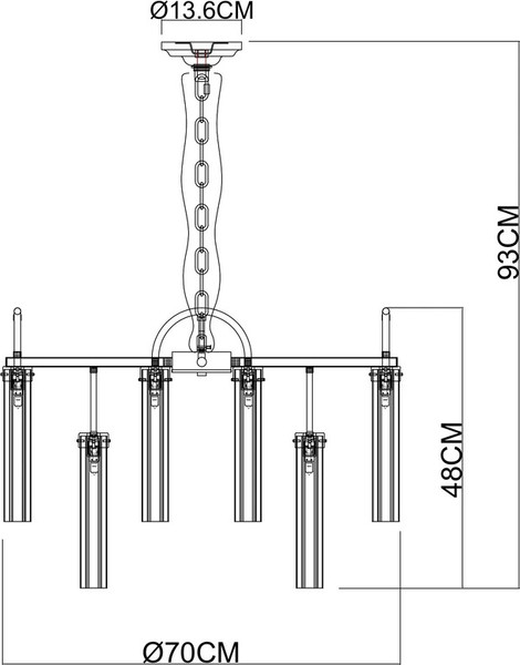 Люстра Arte Lamp A4088LM-12AB