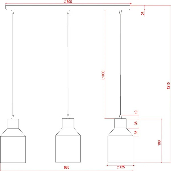 Люстра Arte Lamp A7073SP-3BK