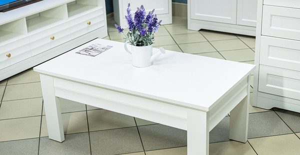 Журнальный столик ELVA Риволо NEM05SG-1100/600/470 (35) (белый)