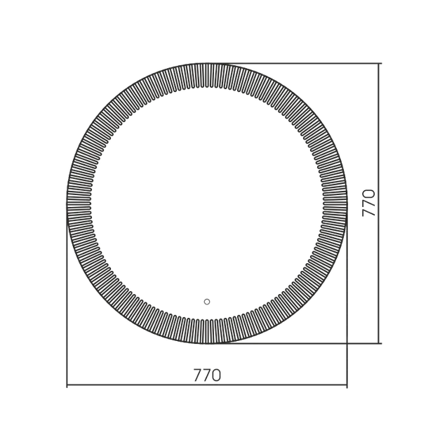 Зеркало Silver Mirrors Santy-S D770 / LED-00003112