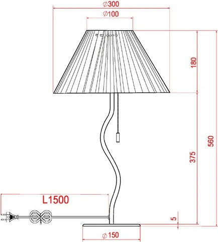 Прикроватная лампа Arte Lamp A5069LT-1BK