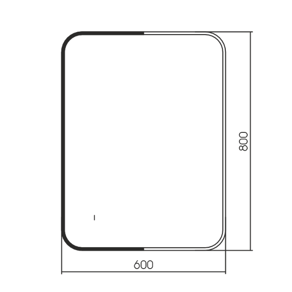 Зеркало Silver Mirrors Contrast Gold/Black-ТХ 60x80 / LED-00003107