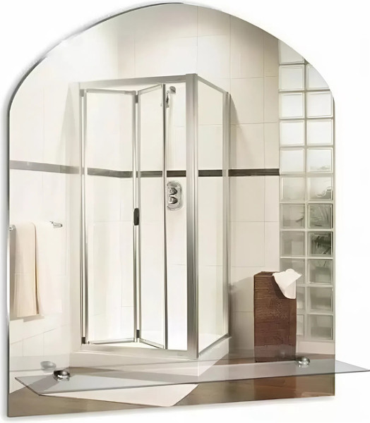 Зеркало Silver Mirrors Арка с полкой 50x58 / 00000006 - фото