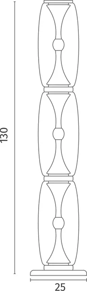 Торшер Divinare 1244/17 PN-60